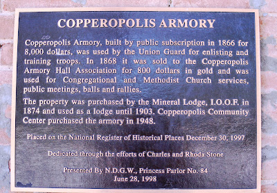 Copperopolis Armory Sign
